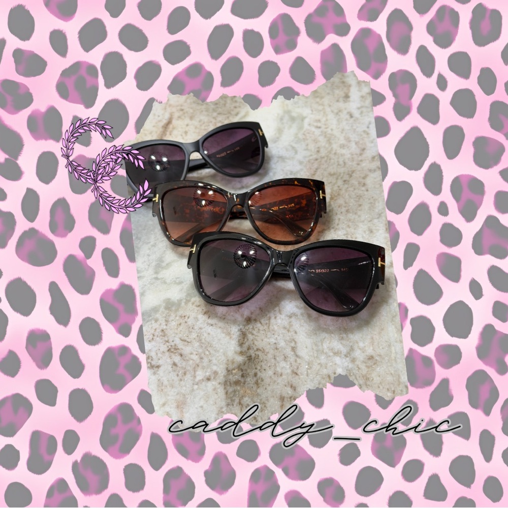 Cat Eye Sunglasses Bundle of 3 | Black, Tortoise & Matte Black